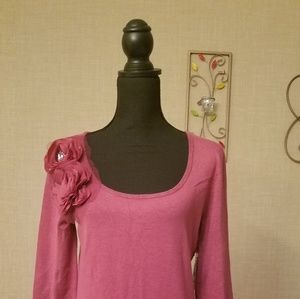 Bisou Bisou Long Sleeve Sweater Dress Large